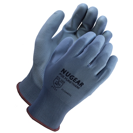 Gray, Polyurethane Coated Glove Size: XL